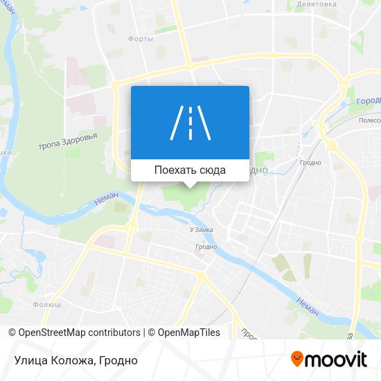 Карта Улица Коложа