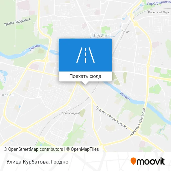 Карта Улица Курбатова