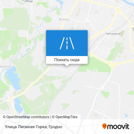 Карта Улица Лисиная Горка