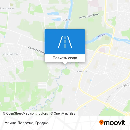 Карта Улица Лососна