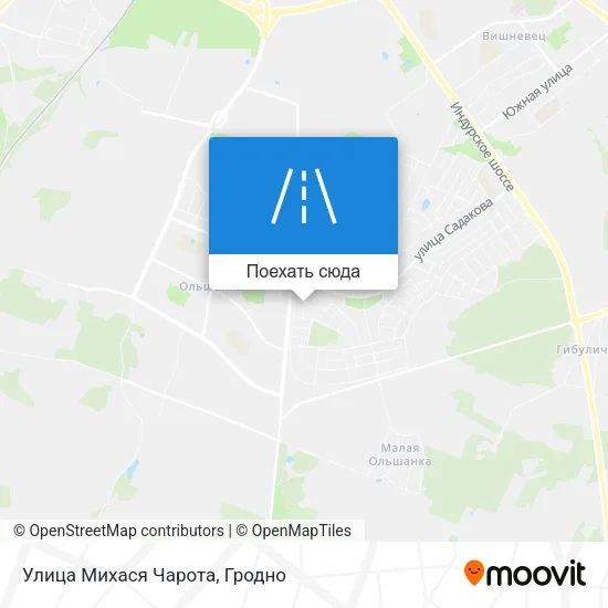 Карта Улица Михася Чарота