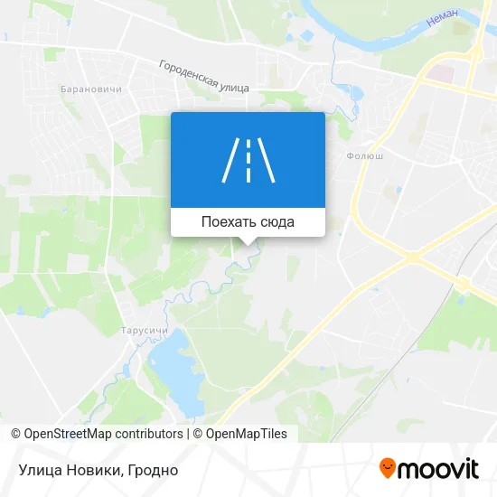Карта Улица Новики