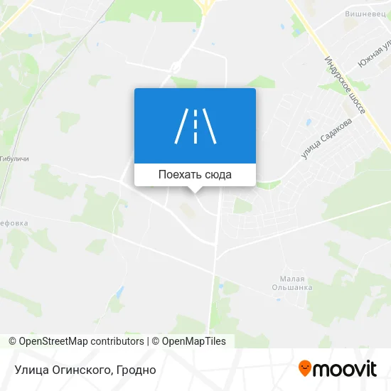 Карта Улица Огинского