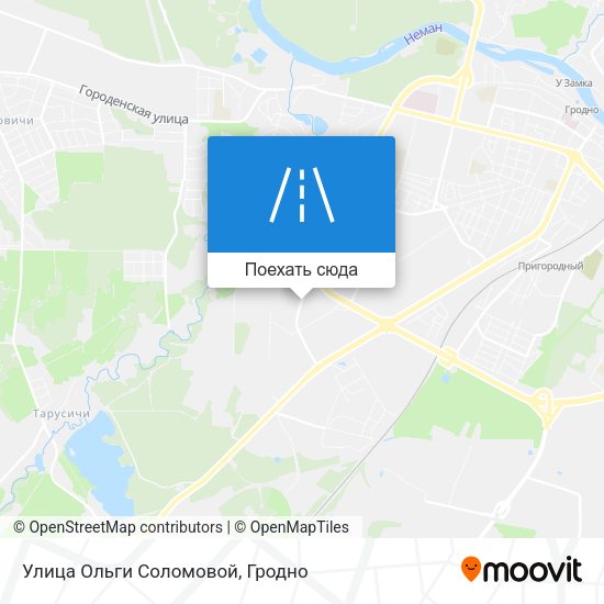 Карта Улица Ольги Соломовой