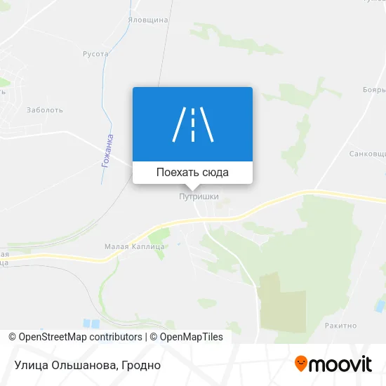 Карта Улица Ольшанова
