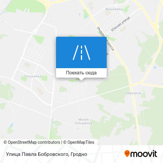 Карта Улица Павла Бобровского