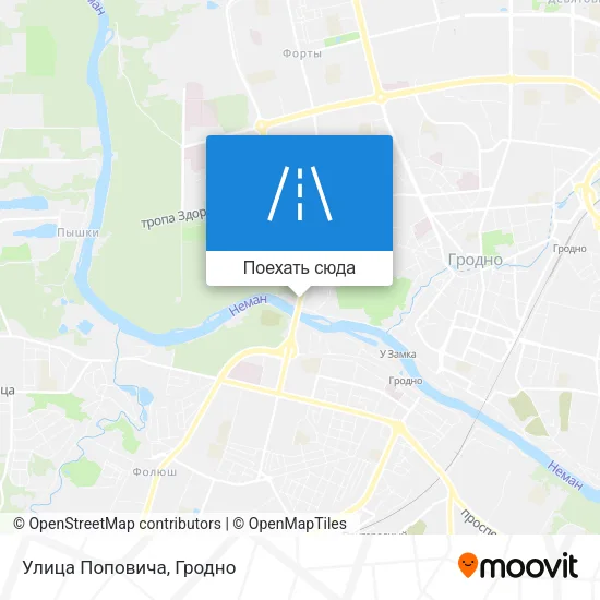 Карта Улица Поповича