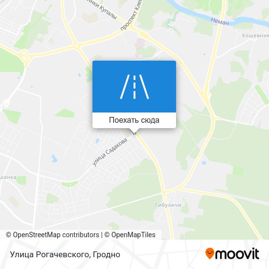 Карта Улица Рогачевского