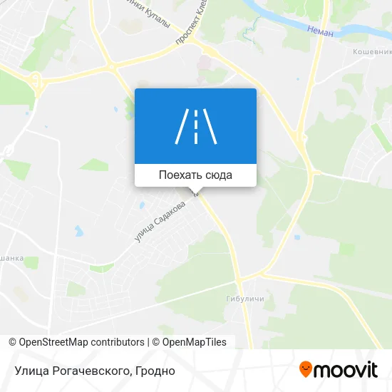 Карта Улица Рогачевского
