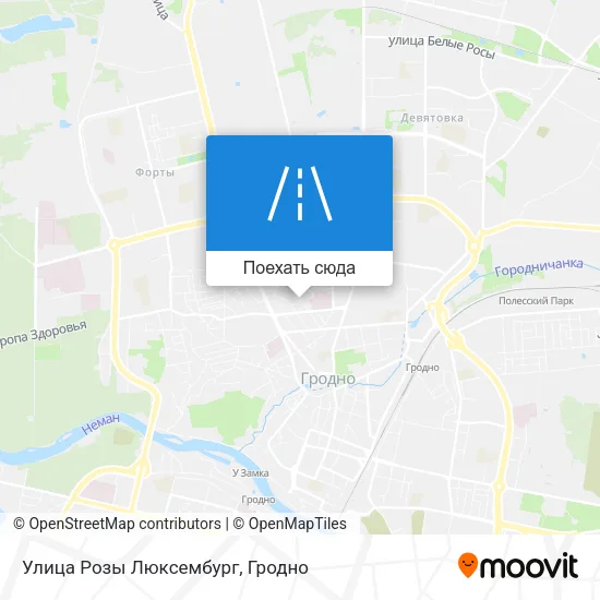 Карта Улица Розы Люксембург