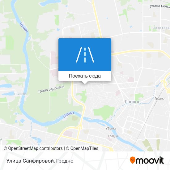 Карта Улица Санфировой
