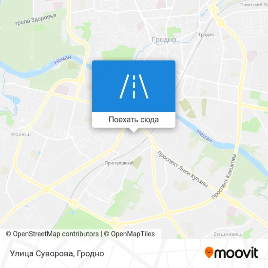 Карта Улица Суворова