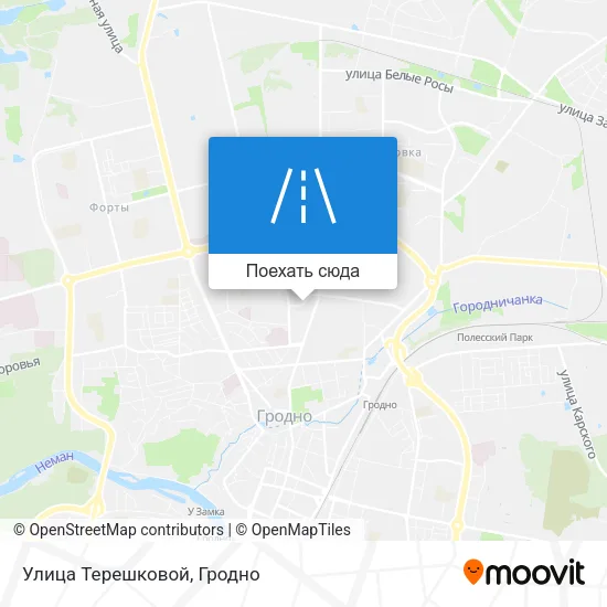Карта Улица Терешковой