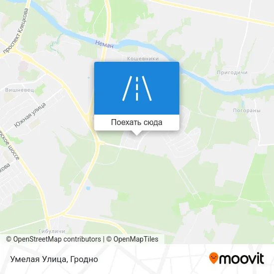 Карта Умелая Улица