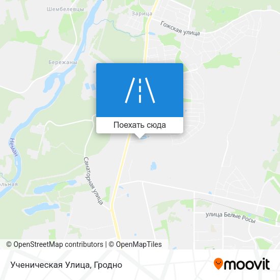 Карта Ученическая Улица