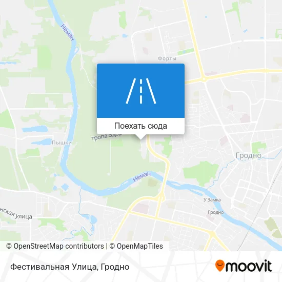 Карта Фестивальная Улица