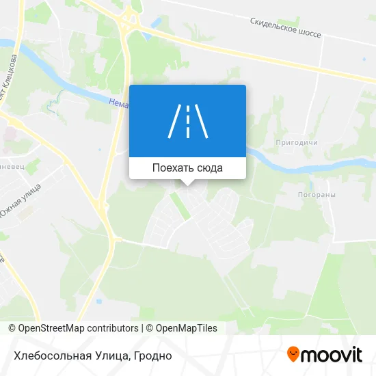 Карта Хлебосольная Улица