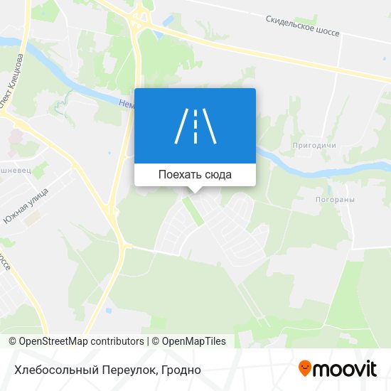 Карта Хлебосольный Переулок
