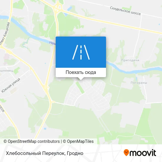 Карта Хлебосольный Переулок