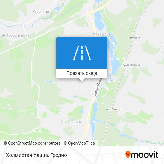 Карта Холмистая Улица