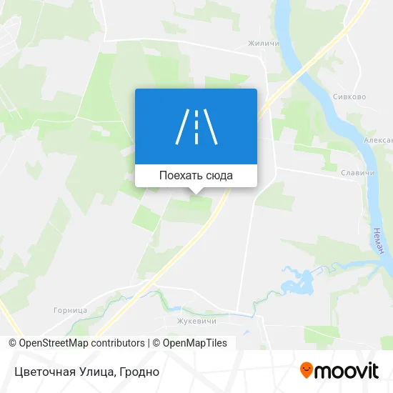 Карта Цветочная Улица