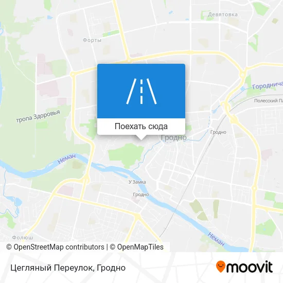Карта Цегляный Переулок