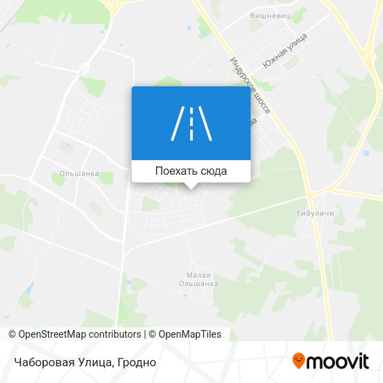 Карта Чаборовая Улица