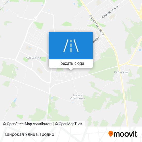 Карта Широкая Улица
