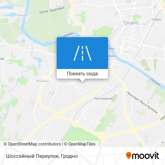 Карта Шоссейный Переулок