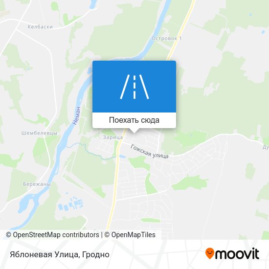 Карта Яблоневая Улица