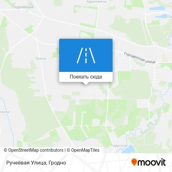 Карта Ручеёвая Улица