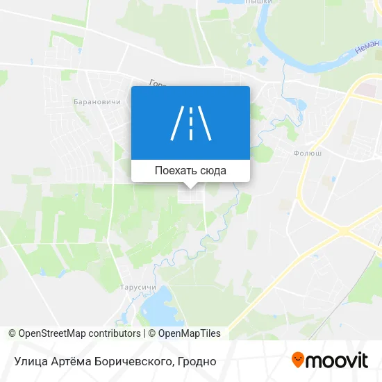 Карта Улица Артёма Боричевского