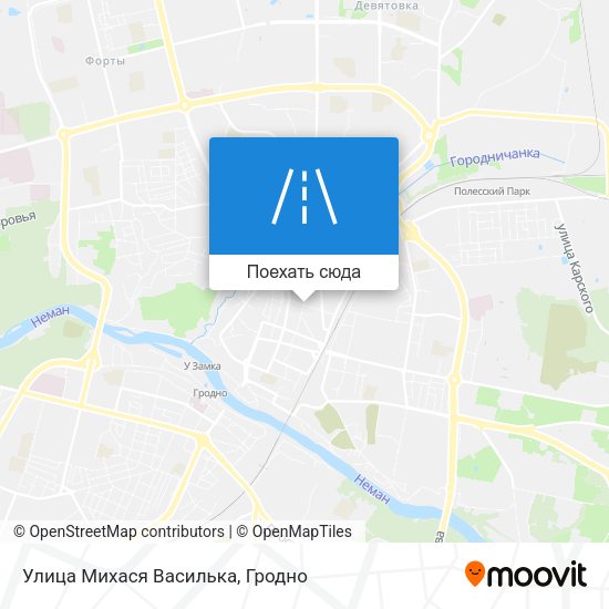 Карта Улица Михася Василька