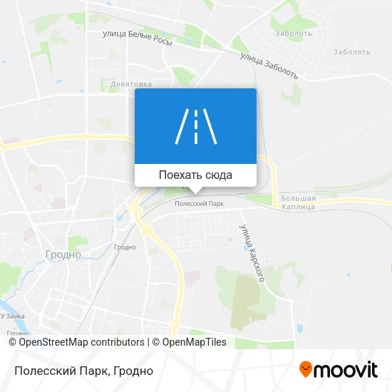 Карта Полесский Парк