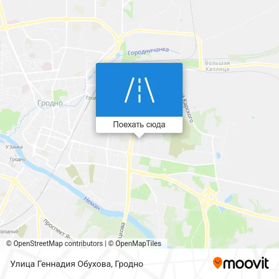 Карта Улица Геннадия Обухова