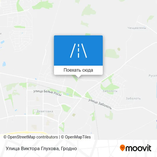 Карта Улица Виктора Глухова