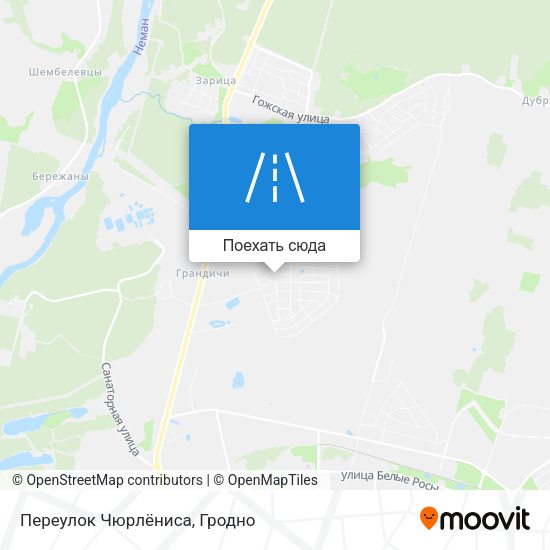 Карта Переулок Чюрлёниса