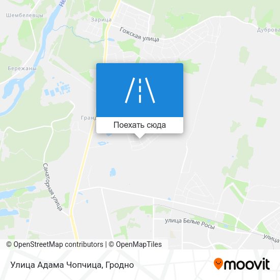 Карта Улица Адама Чопчица