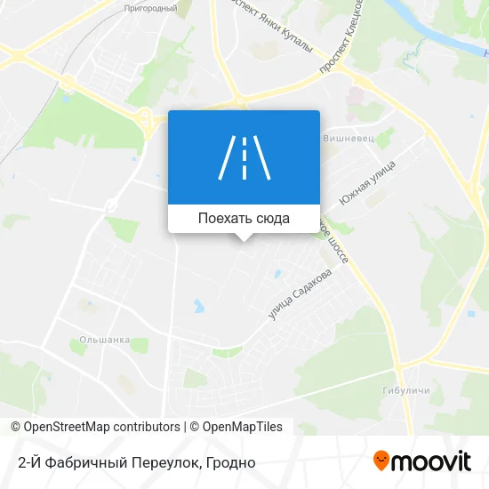 Карта 2-Й Фабричный Переулок