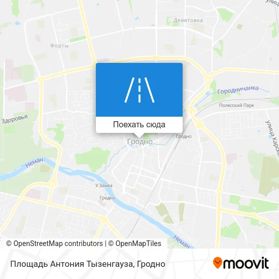 Карта Площадь Антония Тызенгауза