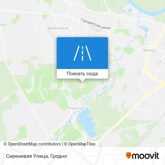 Карта Сиреневая Улица