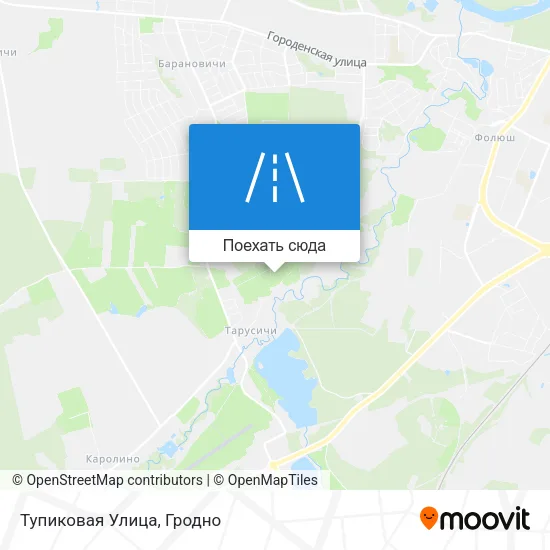 Карта Тупиковая Улица
