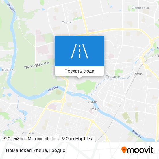Карта Нёманская Улица