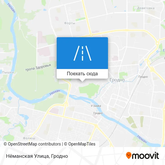 Карта Нёманская Улица