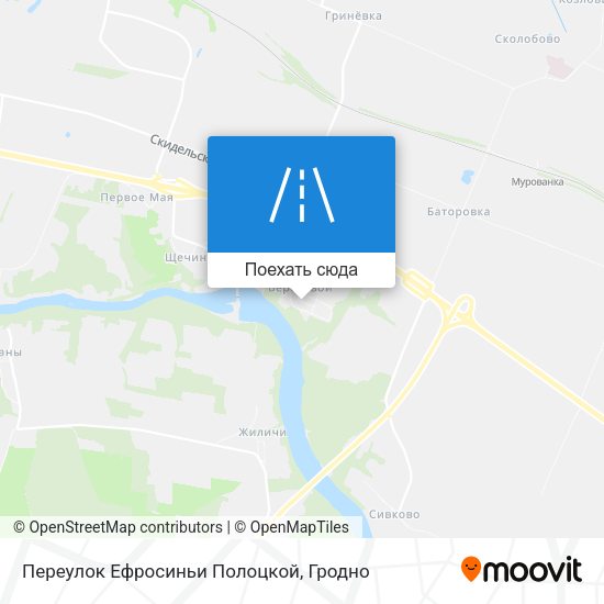 Карта Переулок Ефросиньи Полоцкой