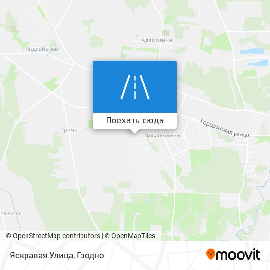 Карта Яскравая Улица