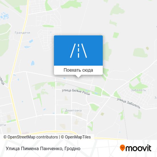 Карта Улица Пимена Панченко