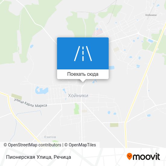 Карта Пионерская Улица