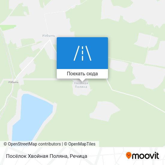 Карта Посёлок Хвойная Поляна