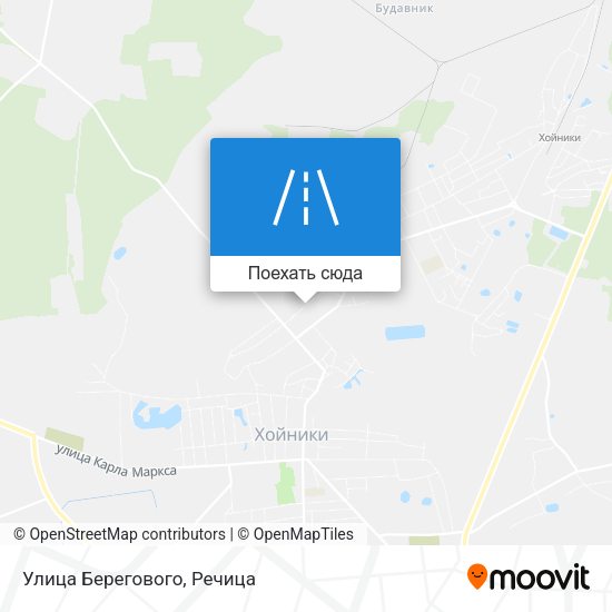 Карта Улица Берегового